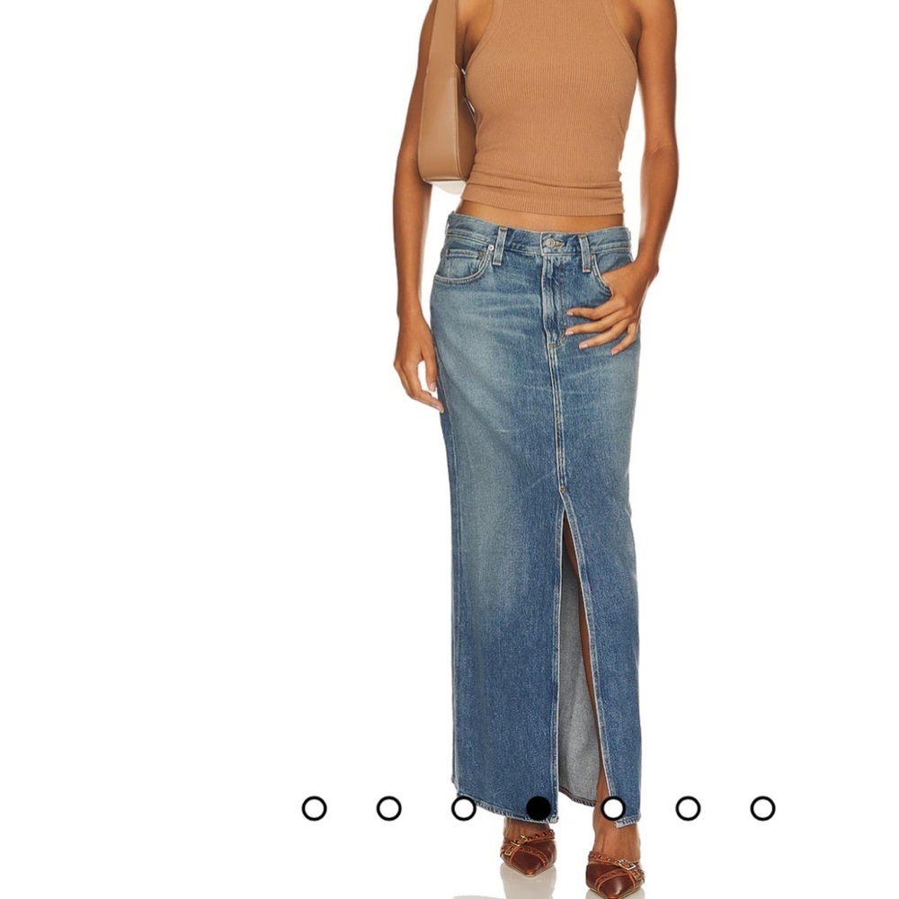 AGOLDE Leif Denim Midi Skirt Women's Size 27